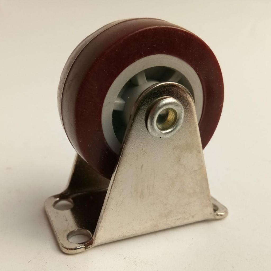 Red Polyurethane Swivel Caster Wheel for Furniture (Light-Duty)