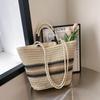 2025 Spring/Summer Women's Large Straw Shoulder Tote – Niche Design