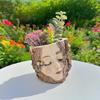 Ручная работа, Пластиковый горшок-пень с лицом девочки 5", Голова-пень из смолы, Ваза для цветов с дренажным отверстием, Декор для сада, патио, стола