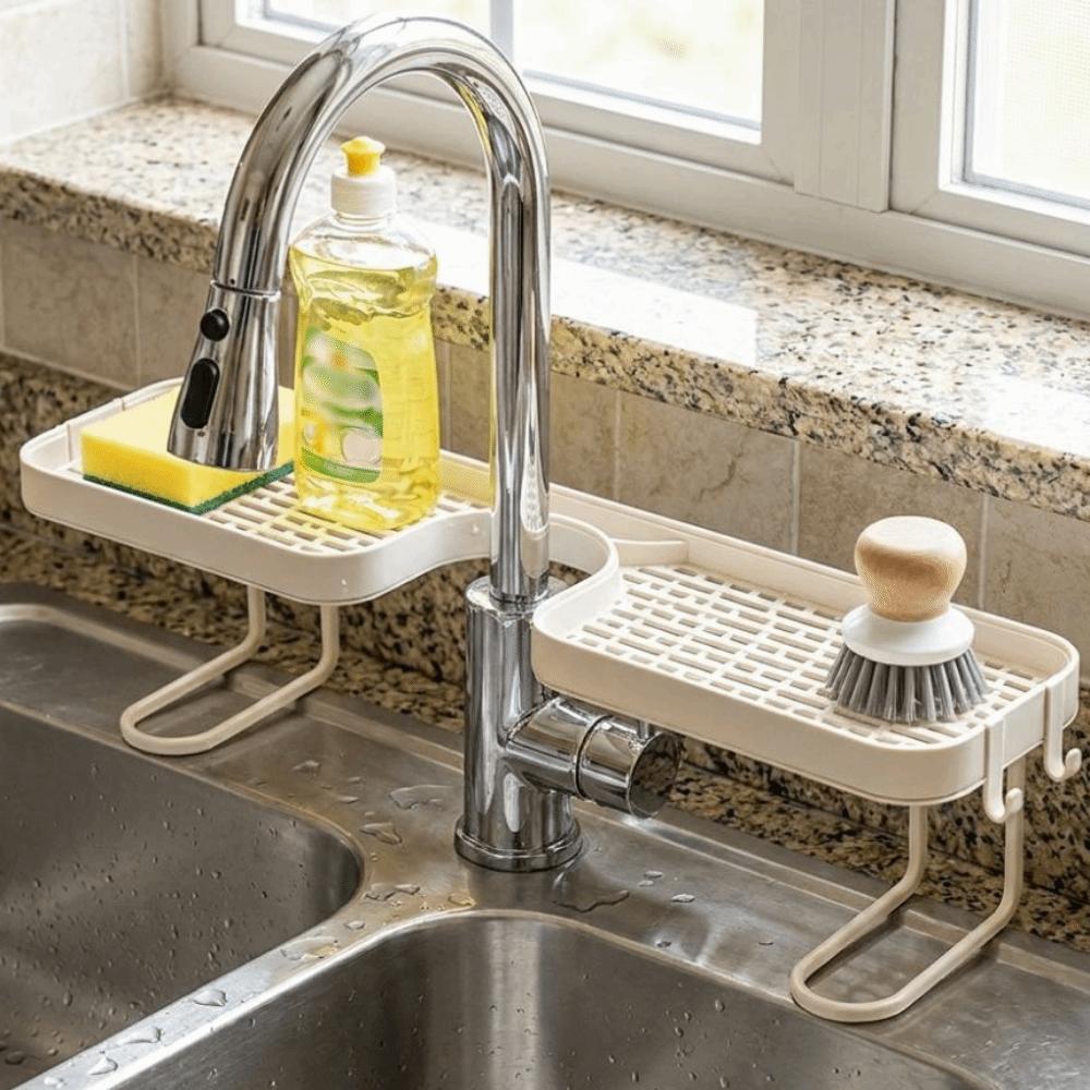 Mesh Bathroom Storage Rack Universal Counter Organizer Faucet Storage Shelf Shower