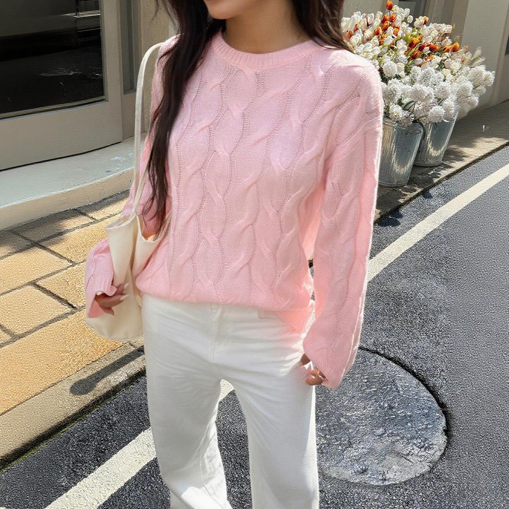Casual Simple Long-sleeved Solid Color Vest Sweater Women's Clothing 2025 Autumn and Winter