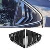 For Toyota Camry Sedan 2018-2023 Car Rear Louver Window Side Shutter Cover Trim Sticker Vent Scoop ABS Carbon Fiber Accessories