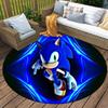 Sonic Band Printed Chair Rug for Home Office Use, Living Room Kitchen Game Room Round Carpet