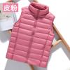 FASHION2024 Зимняя распродажа Легкий пуховый жилет с воротником-стойкой Жилет короткий, большого размера, облегающий жилет Пуховик женский жилет Одежда