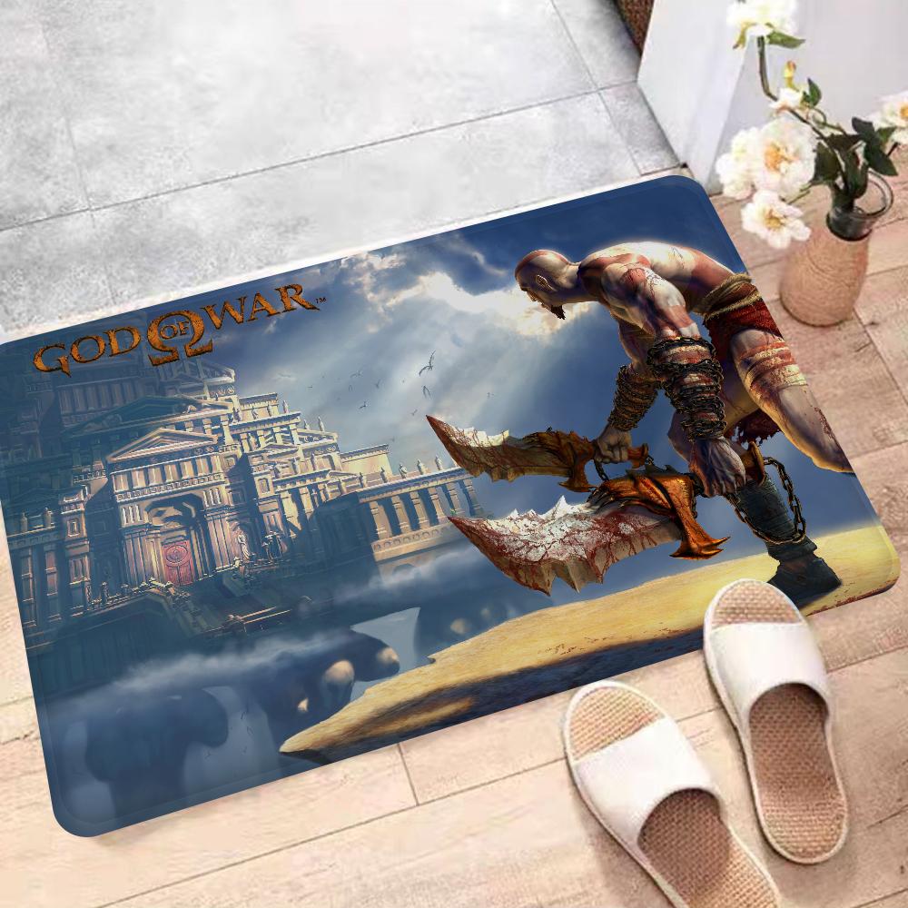 God Of War Video Game Kitchen Mat Cheaper Anti-slip Modern Living Room Balcony Printed Modern Home Decor