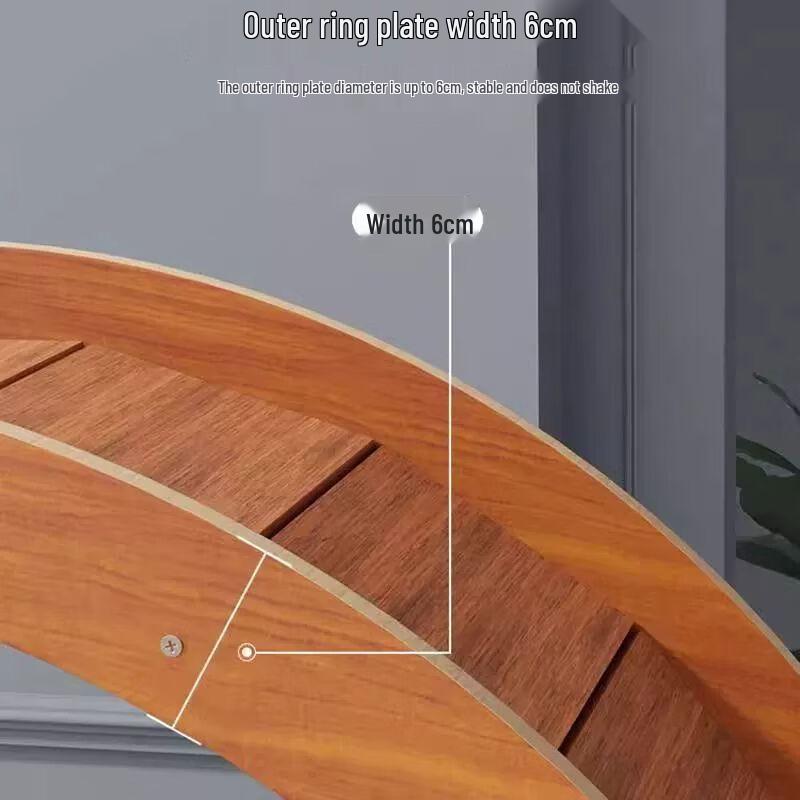 Geshenlang Бесшумная беговая дорожка для кошек из массива дерева и игровой комплекс