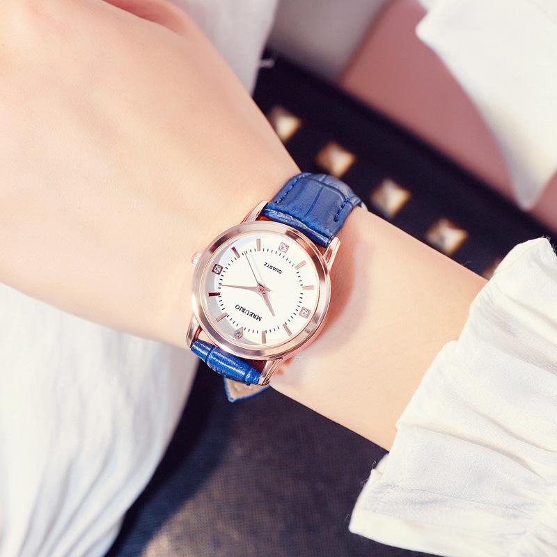Обработка на заказ классические модные женские часы женские часы ремень кварцевые часы часы ученик средней школы