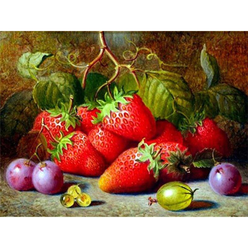5D Diamond Painting Cross Stitch Fruit Picture With Rhinestone Diamond Mosaic Sale Full Round Drill  Embroidery