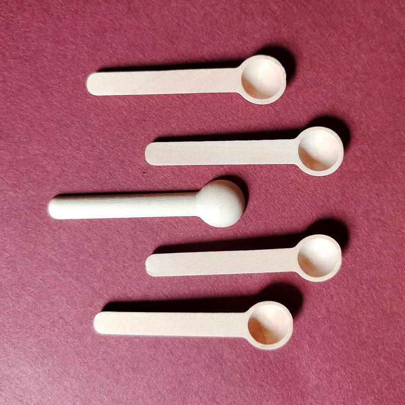 Mini Small Wooden Spoon Children's Milk Powder Measuring Spoon Honey Wooden Spoon Wooden Scoop Kitchen Accessories