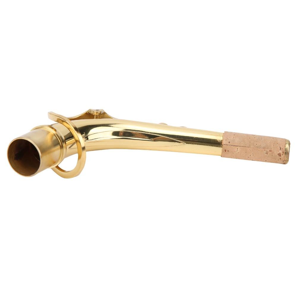 Gold Alto Saxophone Neck Brass Instrument Bend Neck Saxophone Neck Tube For Alto Saxophones Use
