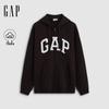 Gap Унисекс Толстовка с капюшоном свободного кроя из флиса с карбоновой обработкой
