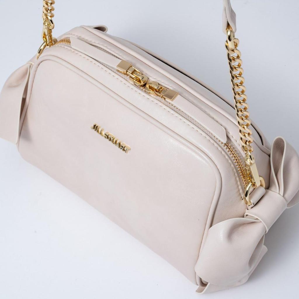 Jill Stuart Сумка через плечо Pecot с лентой, женственный и винтажный дизайн, ощущение, JSLH5ES1, слоновая кость, женская