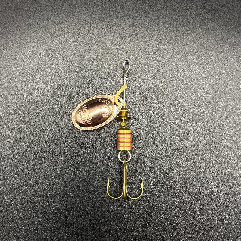 Блесна-вертушка Shengshi Ji «Бионическая радужная форель» с вращающимся тройным крючком