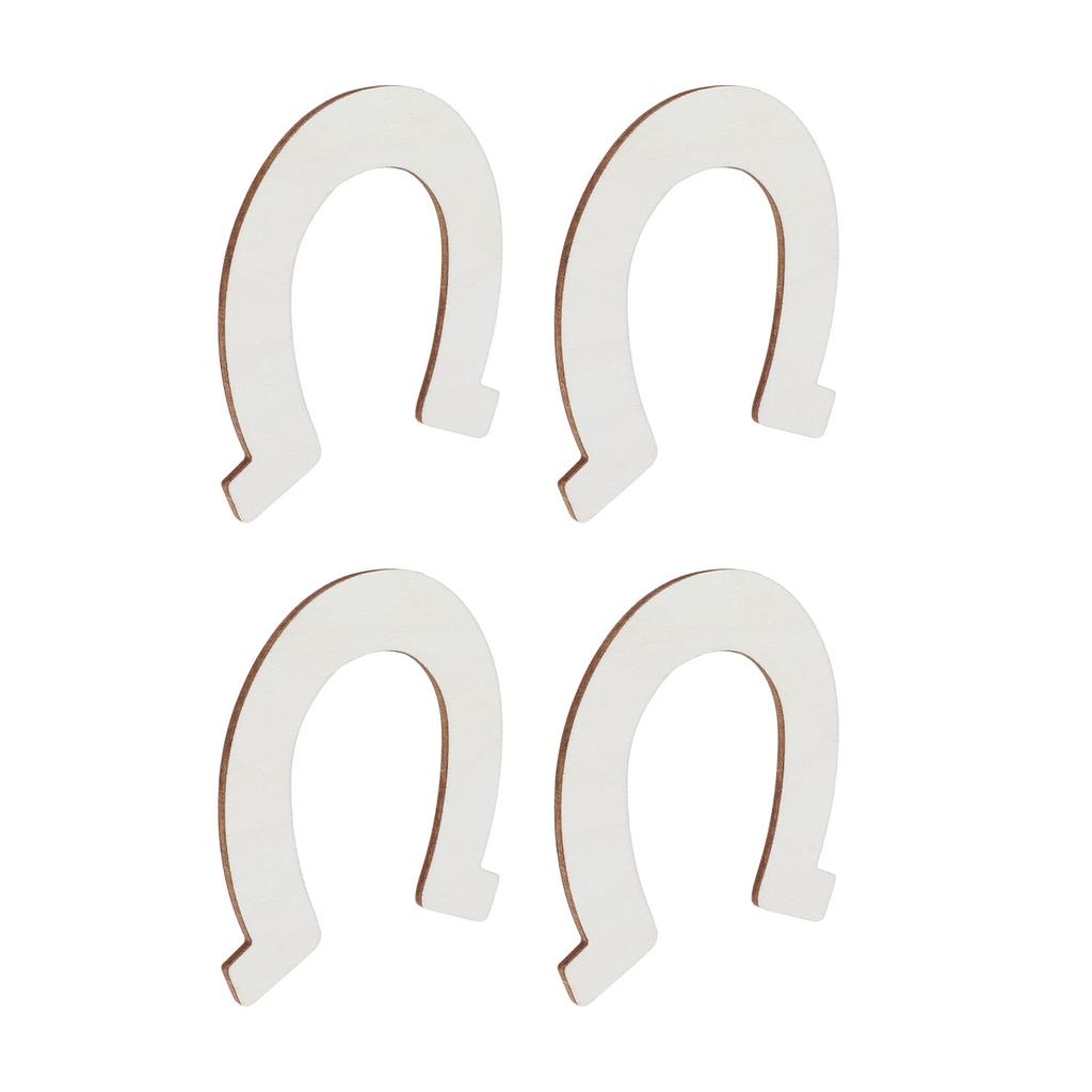 24 шт. DIY деревянные срезы в форме подковы незаконченные вырезы кулон ручная работа украшение