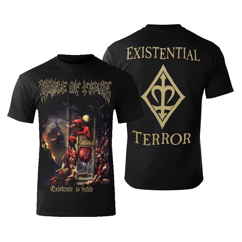 Summer Cradle of Filth Bands Extreme Gothic Black Metal Rock Dark American Shortsleeved Tshirt