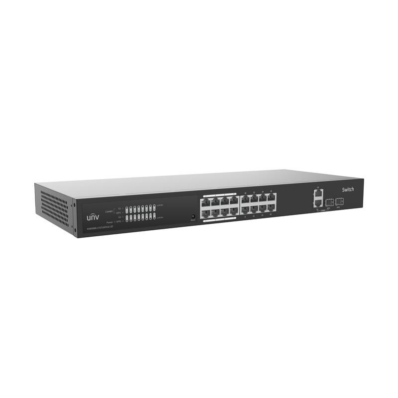 Uniview 16-Port Gigabit Cloud Managed Switch CN plug (adapter included)