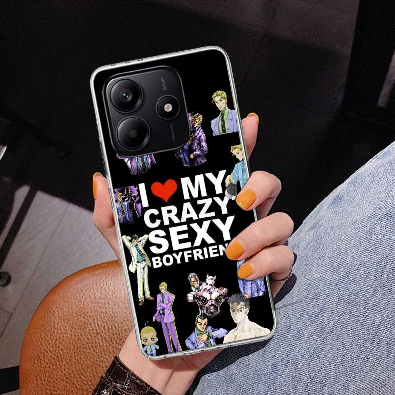 Чехол для телефона JoJo Кира Йошикаге Killer Queen для Xiaomi Redmi Note 15 14 13 12S 12 11 Pro Plus 14S 11S 11E 10 10S 11T 5G Персональный