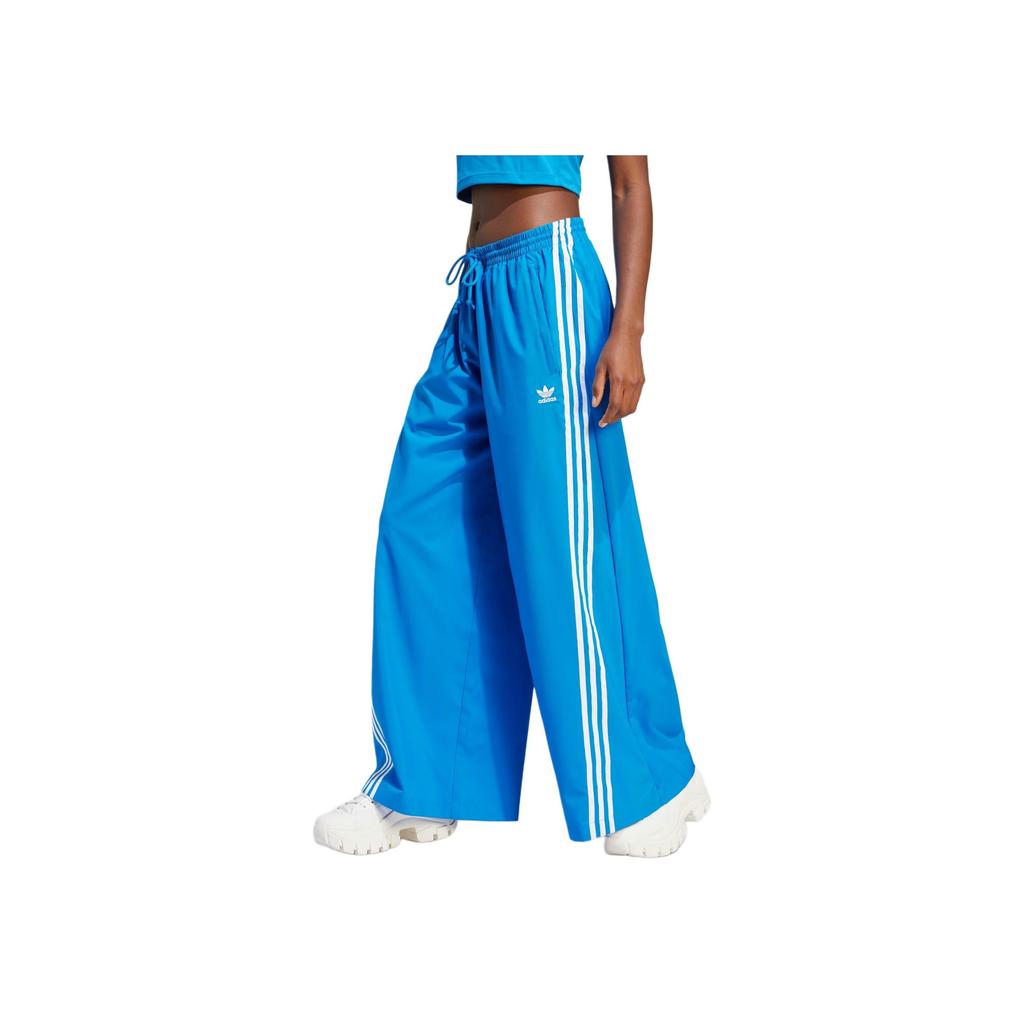 Adidas Originals Trefoil Spicy Girl Series Свободные широкие спортивные брюки Женские брюки Синие IV9316