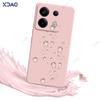 Милые квадратные жидкие силиконовые чехлы для Xiaomi POCO X6 Pro Neo 5G роскошные мягкие чехлы для телефонов POCOX6 X6Pro X6Neo Coque