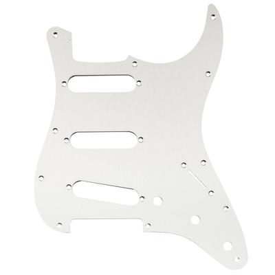 Musiclily Ультра 11-отверстий Анодированный Алюминий SSS Strat Пикгард для Fender American Mexican Standard Strat Электрогитар, Оригинальный Цвет