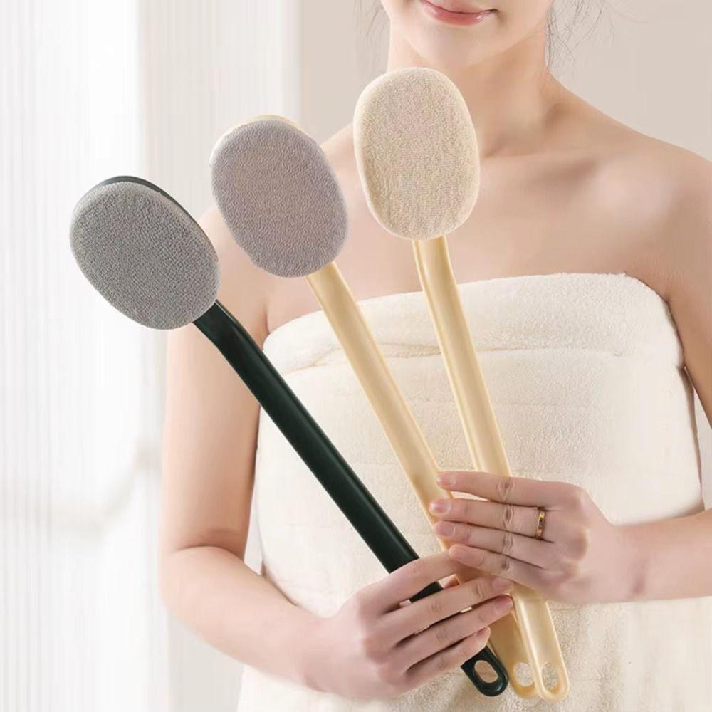 Long Handle Back Scrubber Brush Coarse/Fine Sand Exfoliating Brush Body Brush Shower