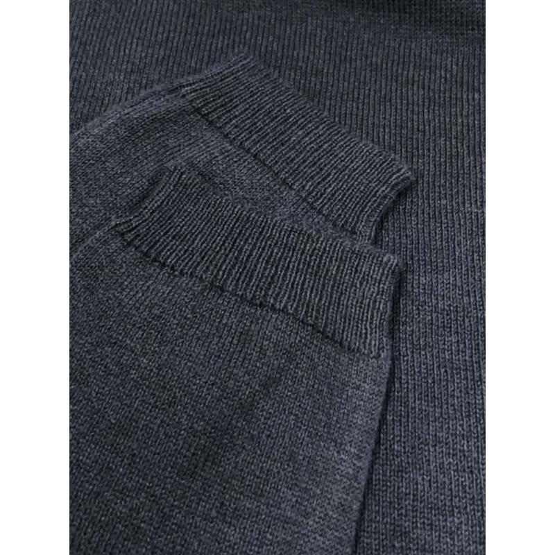 Женский осенне-зимний повседневный вязаный свитер с длинным рукавом на пуговицах