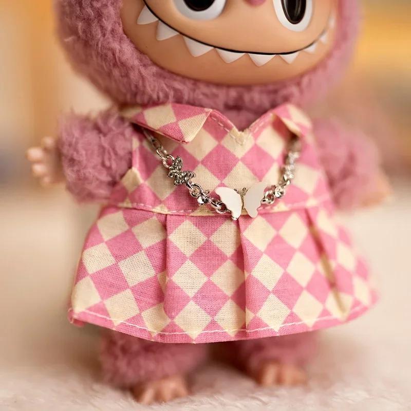 17 см Кукольная одежда шахматная доска теннисный комплект одежды детская подвесная одежда подтяжки брюки замена одежды трендовый подарок