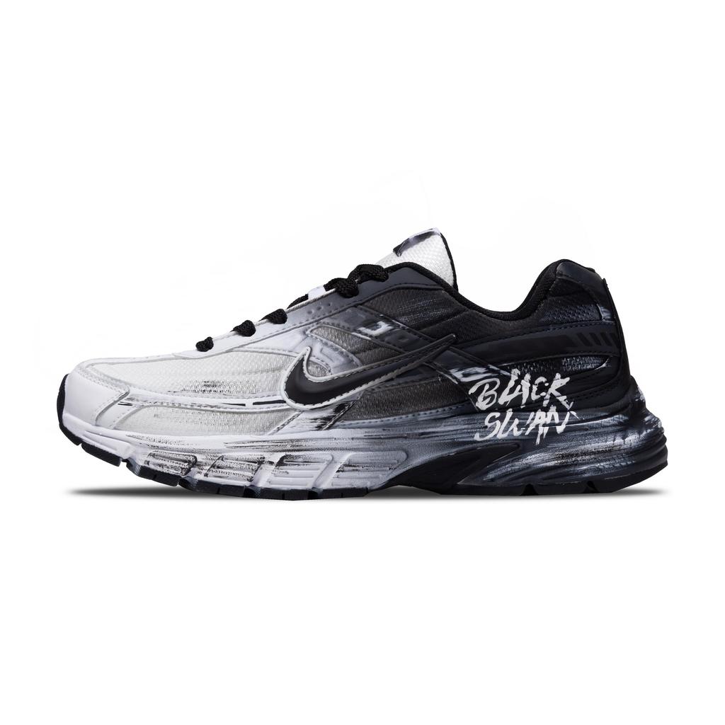 Nike Кроссовки для бега Initiator, износостойкие, низкие, мужские, черные с белым 394055-100(Команда348-Фуни )