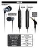 Kashimura Heavy-Duty Earphones with Remote and Microphone, Black, Product Number NAE-224
