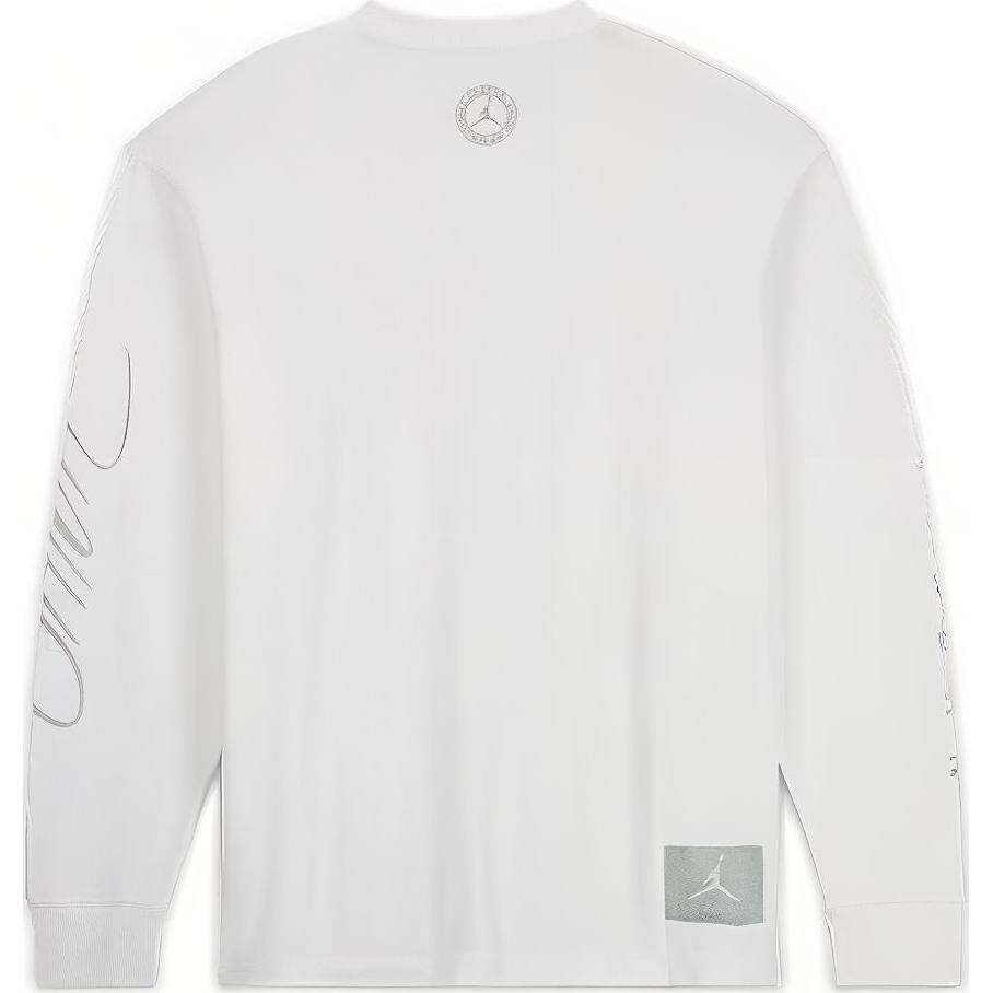 Jordan Футболка X Union MJ L/S (Азия) Уличная одежда унисекс White/Grey Haze DV7342-100