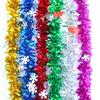 Snowflake Garlands Party Supplies Wedding Decor Christmas Tinsel Birthday Scene Layout 2PC