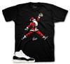 Shirt To Match AJ Retro 11 Gratitude DMP Shoes - Air Santa Sneaker Tee