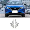 For Nissan Qashqai J12   2024 carbon fiber Front bumper Fog Light Cover  Foglight Vent  Bumper Garnish Car Accessories