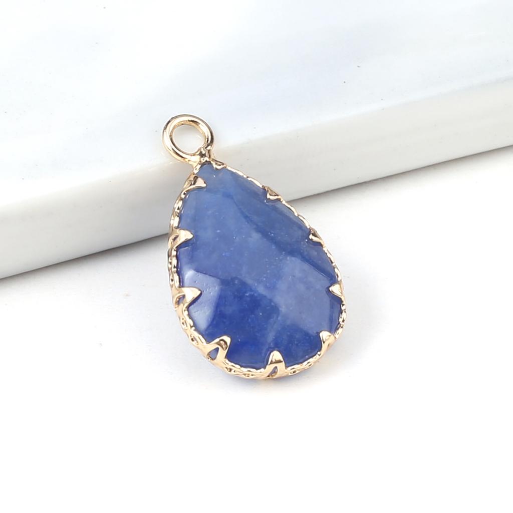 2 шт., небольшой кулон из натурального камня, граненый кулон в форме капли для изготовления ювелирных изделий, ожерелье, серьги, аксессуар для браслета