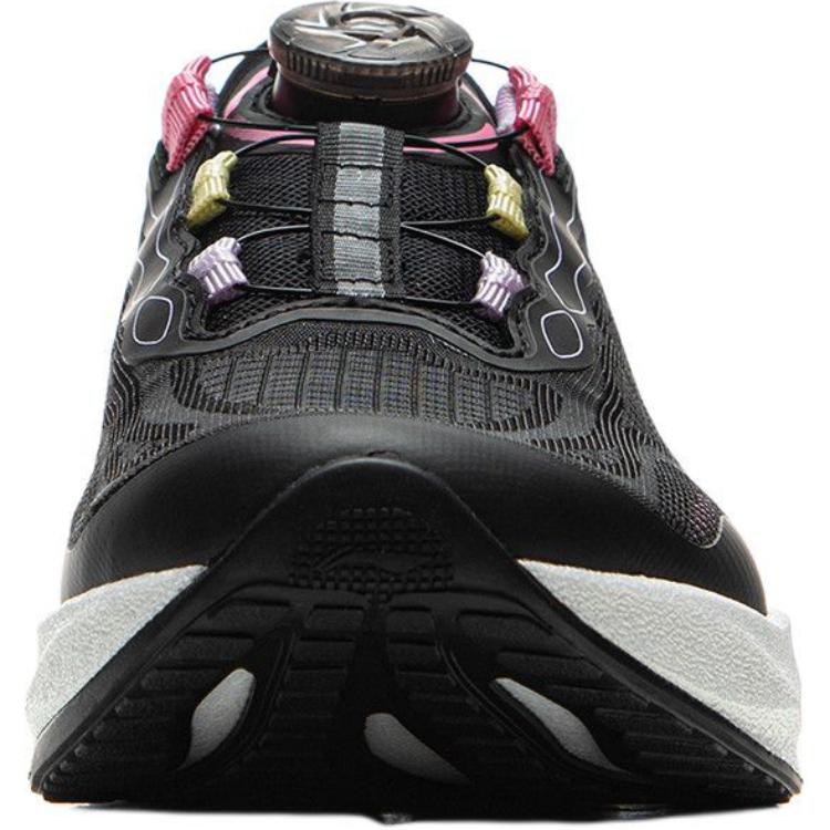 Li Ning Детские Ультралегкие Серия Удобные Амортизирующие Износостойкие Отскок Низкий Верх Кроссовки для бега Мужские кроссовки Черный Розовый YKFV020-8