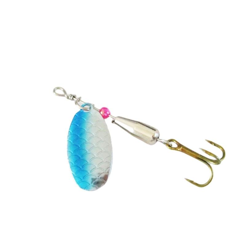 Набор из 10 блесен для рыбалки для морской и соленой воды, набор блесен с пайетками, ложка, тройной крючок из стали, спиннербейты