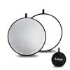 Selens Photography Diameter Large Round Studio Supplementary Carrying Case Included Reflector, Foldable, 60cm, Reflector, Reflector, Silver/White,