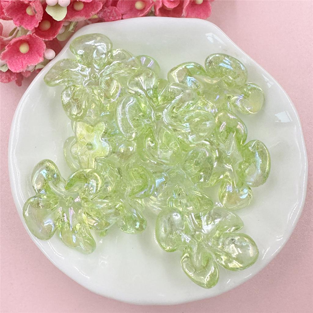 10 шт. 22,5*23,5 мм акриловые цветочные бусины, цепочка для мобильного телефона, чехол «сделай сам», аксессуары для волос, материал ручной работы