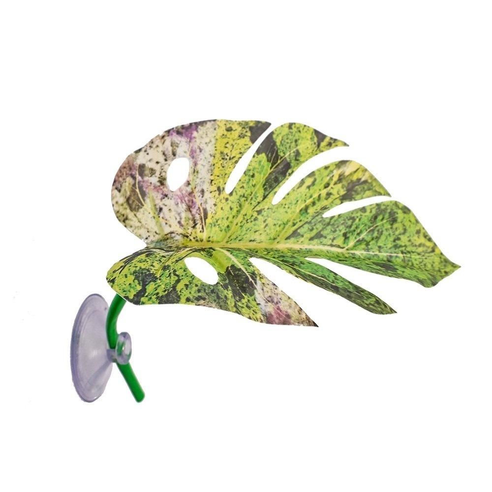 1/4PCS Green Leaf Betta Fish Rest Aquarium-Safe Simulated Lotus Floating Bed Suction Cup Fighting Perch Leaf Hammock