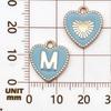 Double-Sided Peach Heart Alloy Pendant Charms for DIY Jewelry