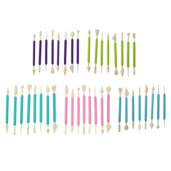 Baking Supplies for Beginners 8PCS Fondant Sculpting Tool Set, DIY Cake Decorating Kit with Ergonomic Non-slip Handles, Equipment Flower Modeling And