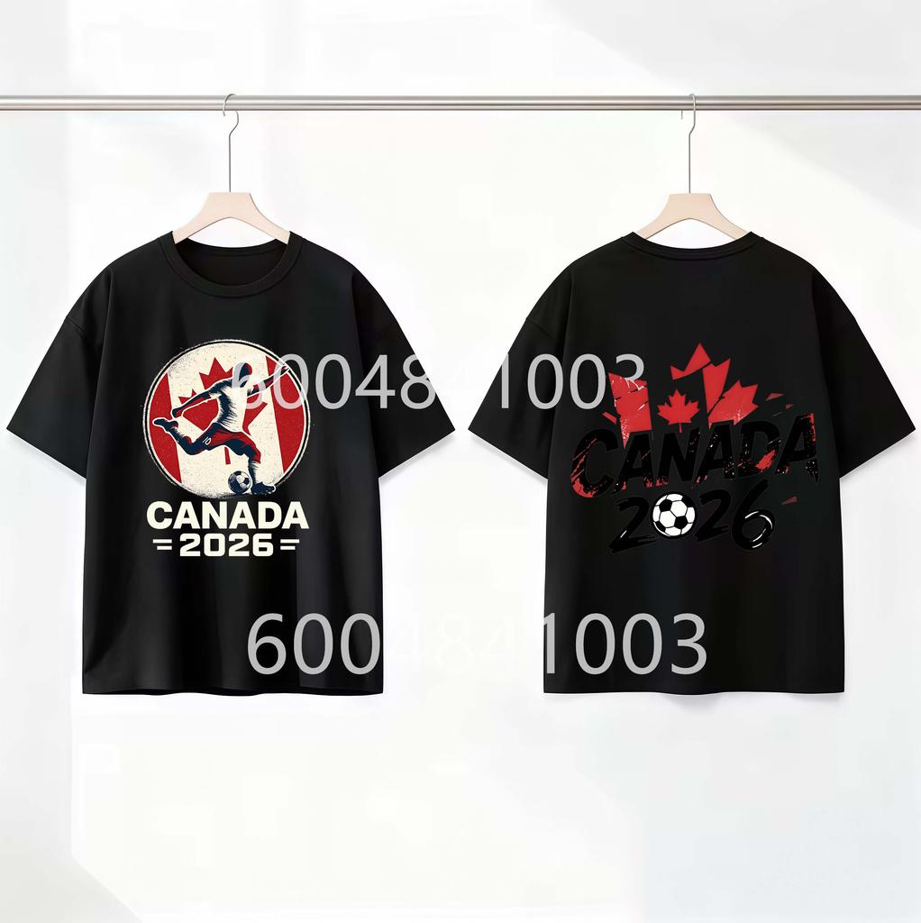 Canada Flag Retro Style Graphic Children Shirt Kid Boys Girls Summer Polyester Short Sleeve Little Soccer Fan Casual Daily Wear