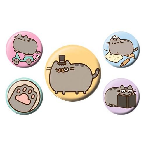 Pusheen Fancy Badge Set (Pack of 5)