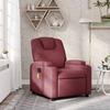 Massage Chair Burgundy Fabric