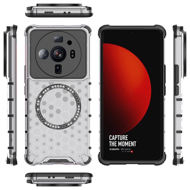 Для Xiaomi Mi 12S Ultra Чехол Силикон + ТПУ Прозрачный Бронированный Чехол для Телефона Для Xiaomi mi 12 S Ultra mi12 s ultra 6.73" Задняя Крышка