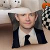 MMartin Freeman Cushion Cover Throw Pillow Cover Hidden Button Durable Polyester Chair Cushion