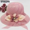 Sun Protection UV Protection Versatile Sun Hats Fashionable Beach Seaside Hats Solid Color Bow Women's Summer Sunshade Hats