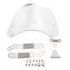 Motorcycle Windshield Aluminum Universal Front Wind Deflector with Mount for 6.5in To 9.45in Round