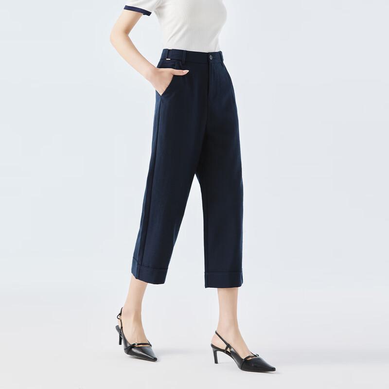 FivePlus Women's Summer Cropped Straight Casual Pants