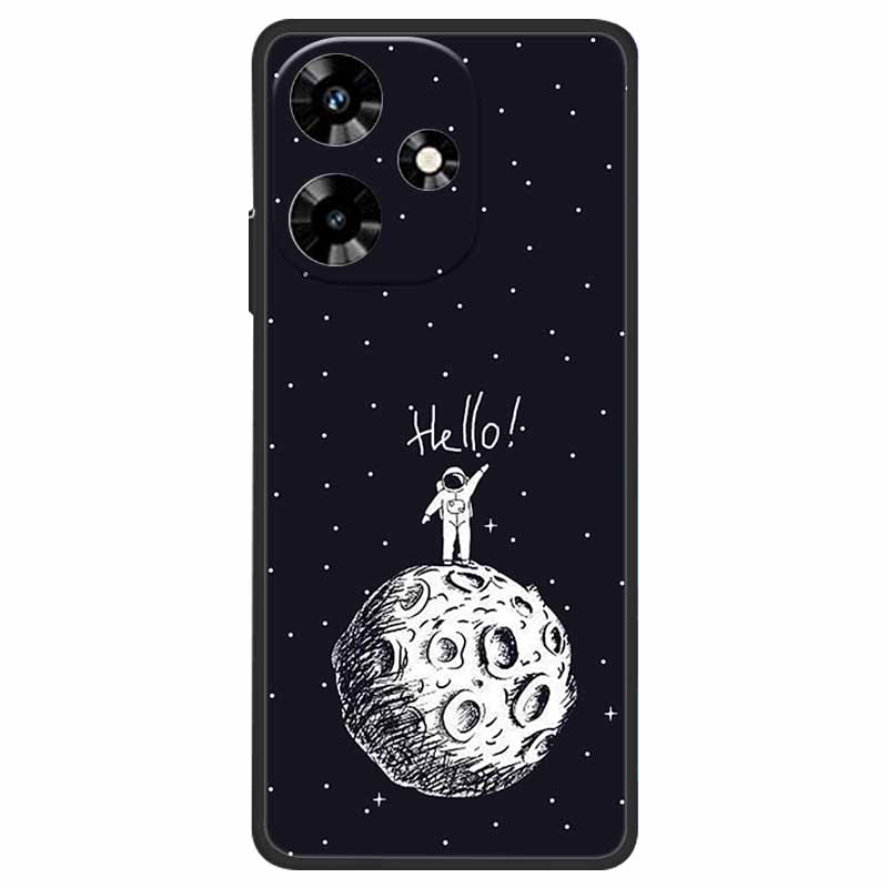 Чехол для Infinix Hot 30 X6831 Крутой Мультяшный Мягкий Силиконовый TPU Чехлы для Infinix Hot 30 Чехлы Hot30 6.78" 2023 Телефон Черный Funda